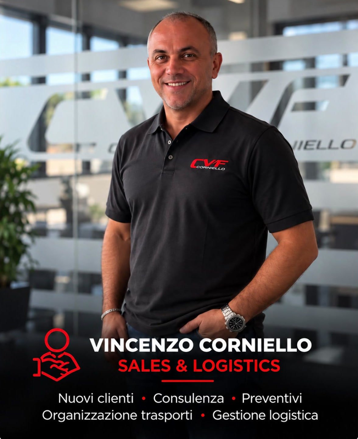 Vincenzo Corniello, vendite e logistica di CVF Autotrasporti